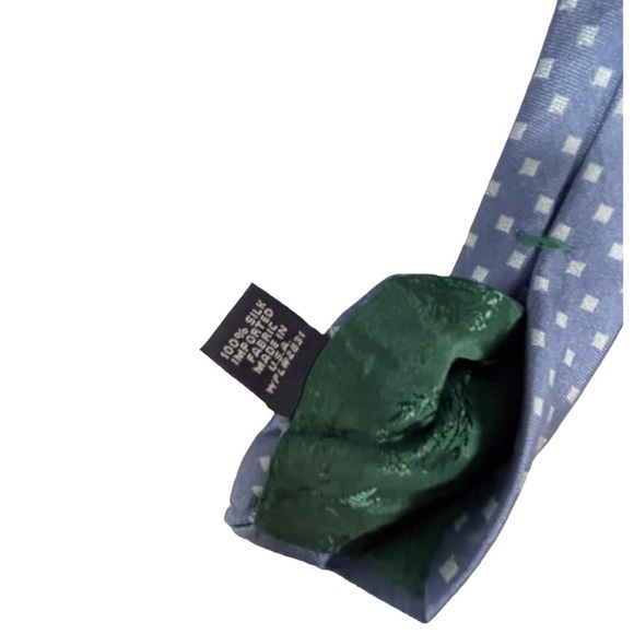 TOMMY Hilfiger Tie Dots Shades of Blue and Gray 59” x 3.5” - Picture 4 of 6